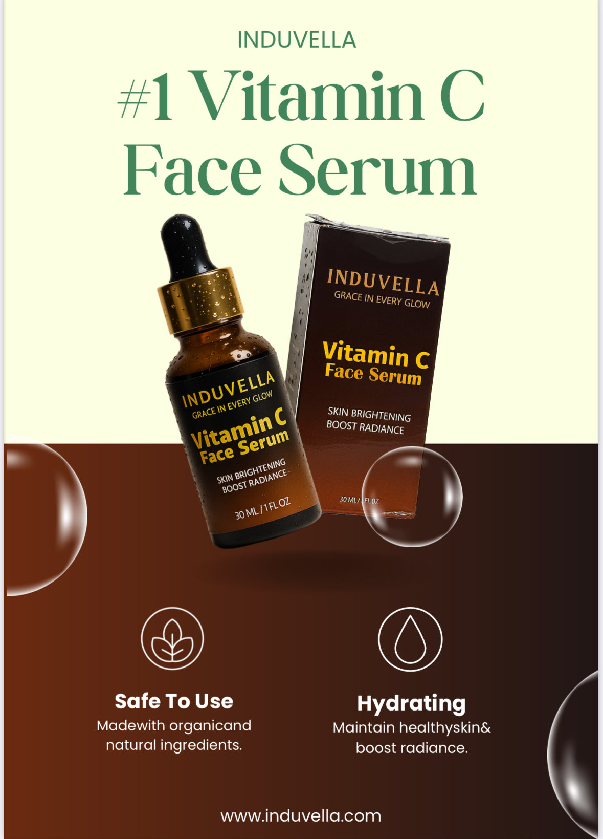 Face Serum & Face Cream Combo Vitamin C